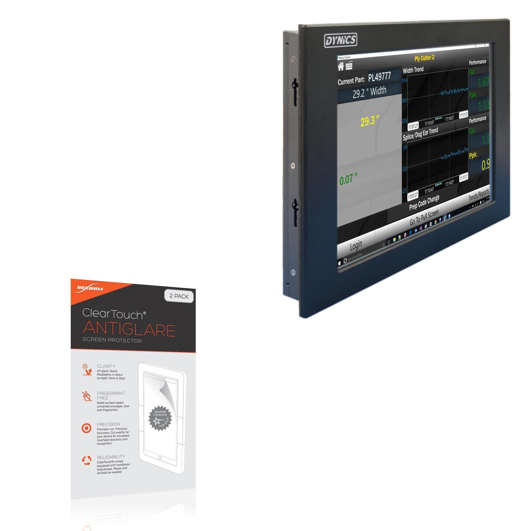 BoxWave Screen Protector Compatible with Dynics SW (12.1in) - ClearTouch Anti-Glare (2-Pack), Anti-Fingerprint Matte Film Skin