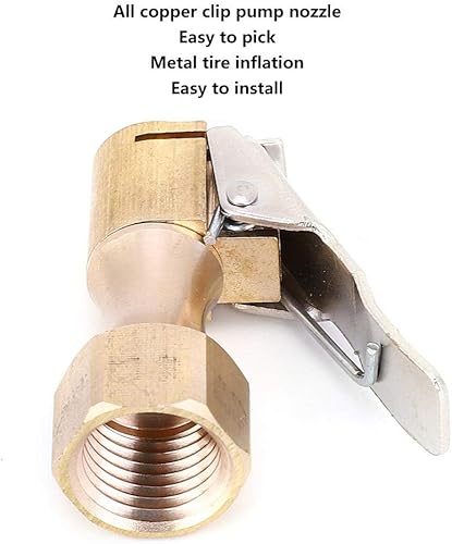 Miniatura 5 de 2 mandril de aire recto de bloqueo de 1/4 de pulgada, portabrocas de aire para manguera para compresor de calibre inflador, accesorios (1/4)