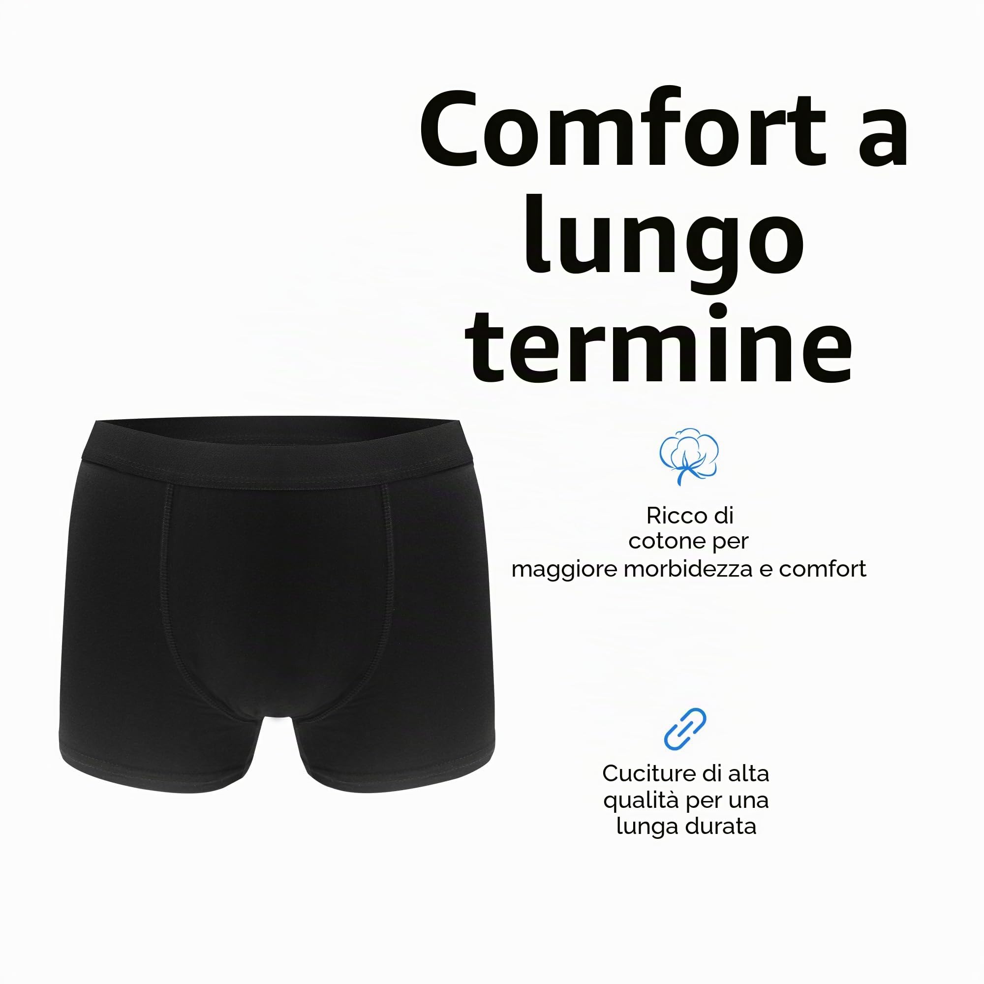 Uizuooy Mutande Bambino Boxer Ragazzo Slip Bambino Comodi Boxer Uomo Cotone Elasticizzato 8-16 Anni Pacco da 12 1605 BL 158-164