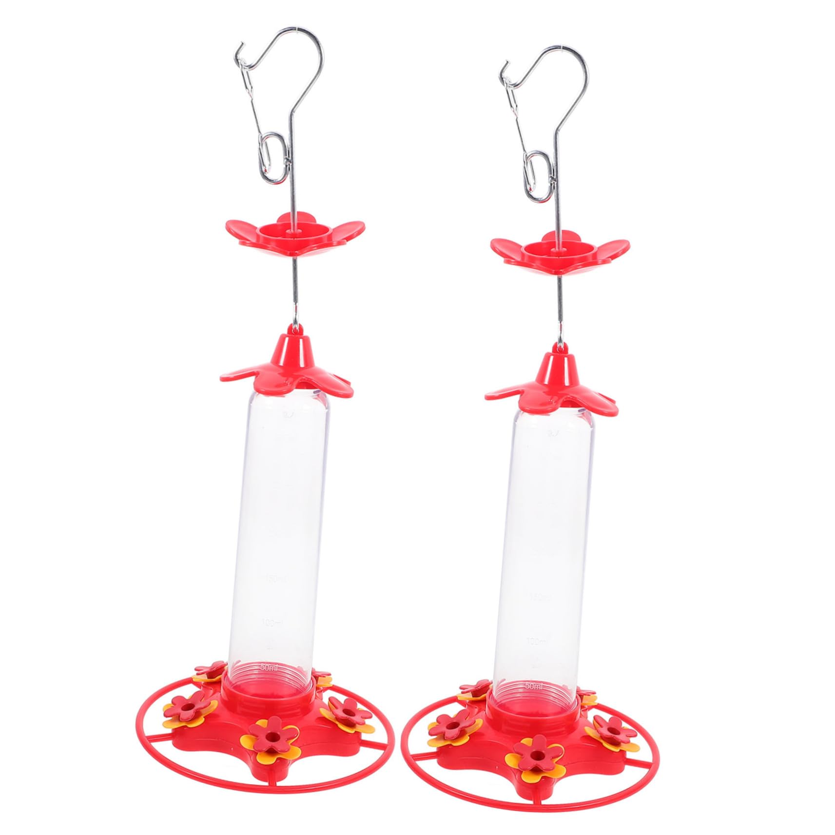 2pezzi Mangiatoia per Colibrì Sospesa Mangiatoia Decorativa per Uccelli Contenitore per Cibo per Uccelli da Giardino