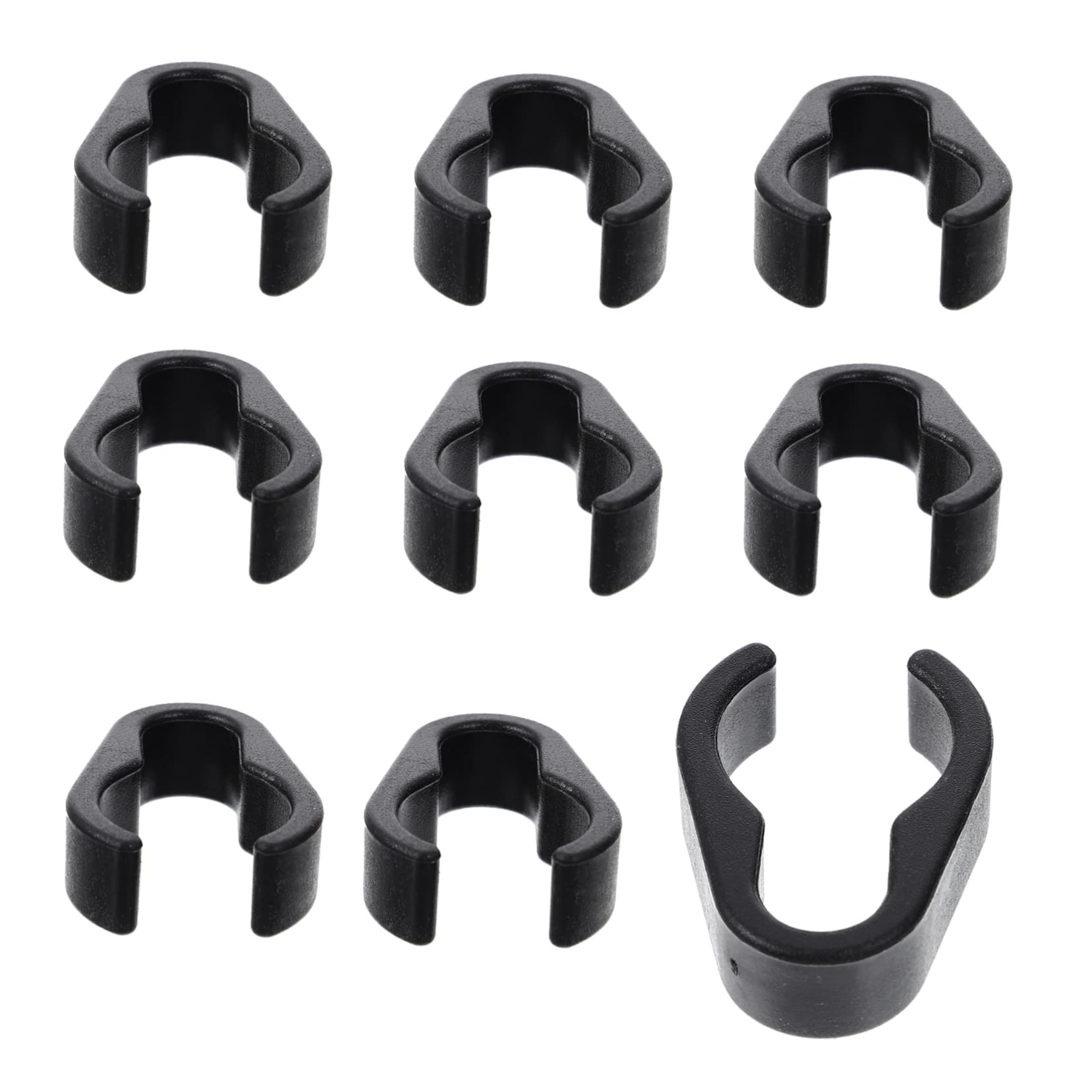 Parliky 10pcs Microphone clip plastic microphone pole cord clip mic stand mic clip for stand cord holders plastic mic cable holder clip mic universal mic cable clip Organizer Multifunction