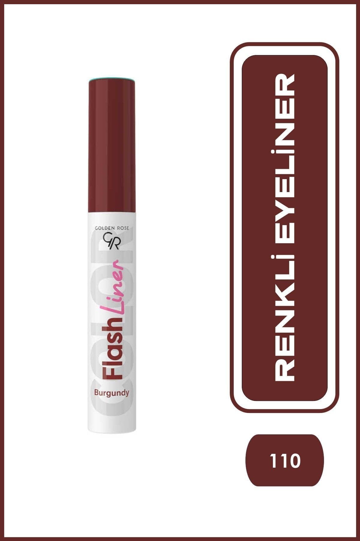 Golden Rose Essential Hacim Veren Maskara Siyah ve Flash Liner Bordo Eyeliner Makyaj Seti