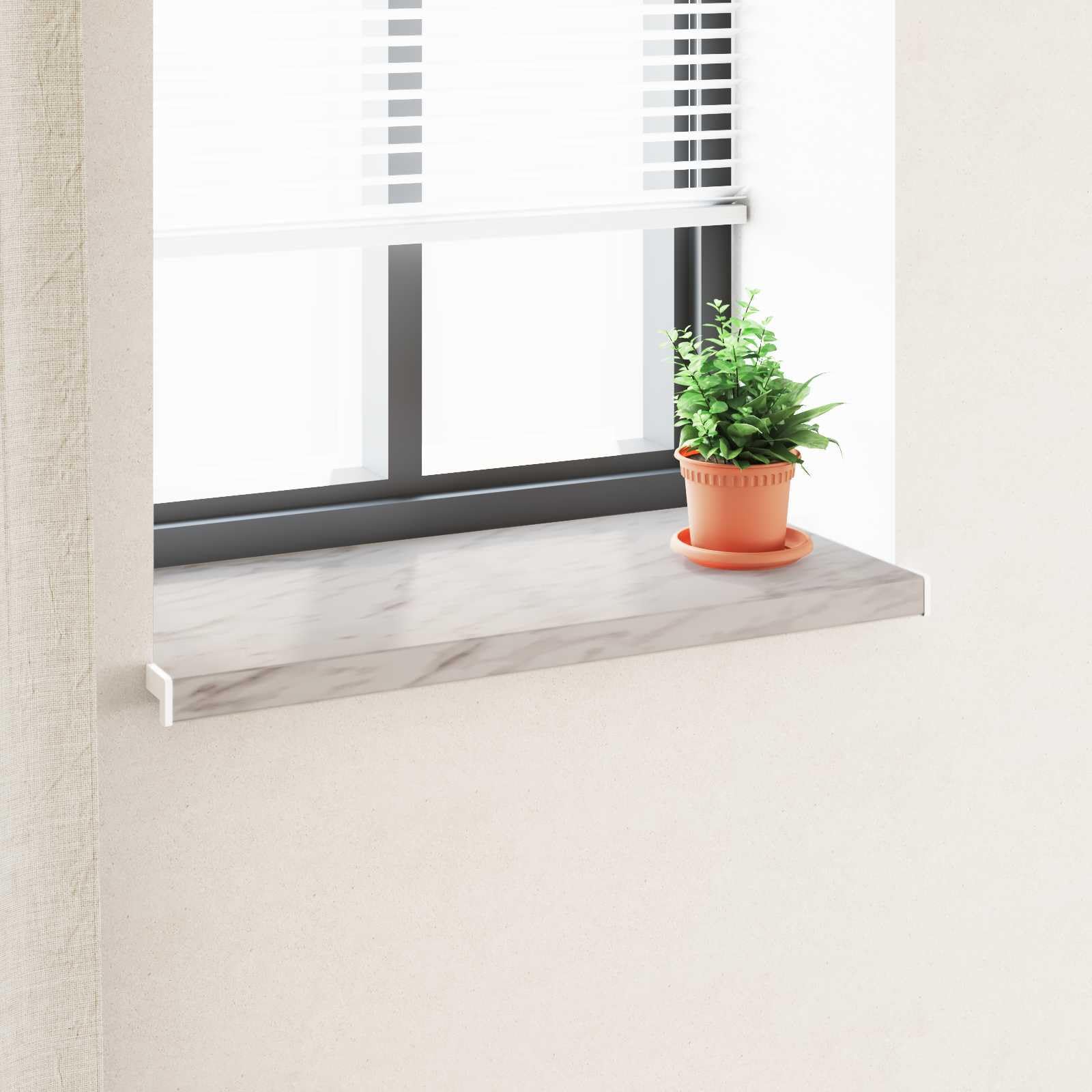 Parapet z PCW 60 x 45 x 4,5 cm
