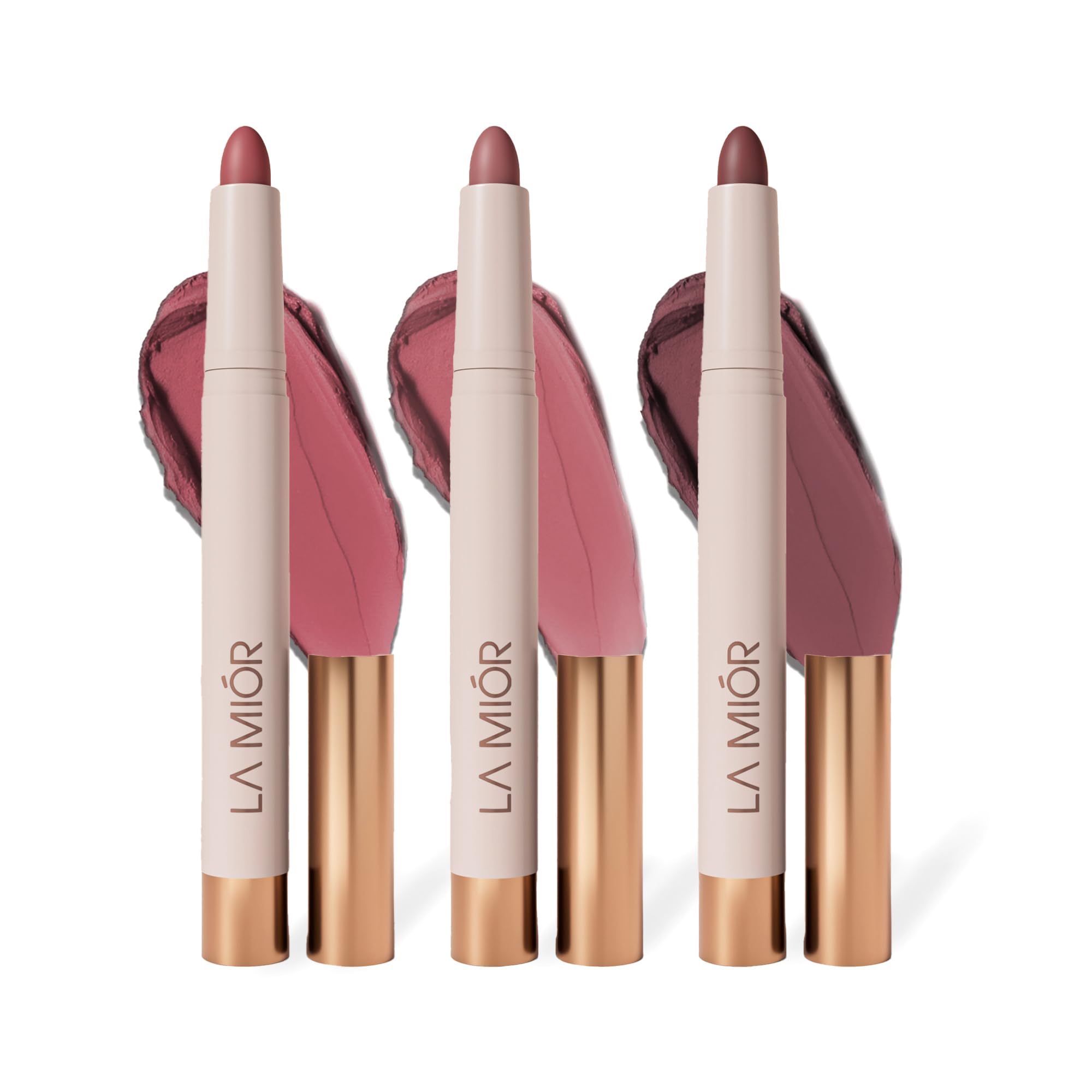 Lamior Cloud Blur Matte Stick | Combo of 3 | Ultra Blurring Mousse Stick | 14 Hrs Stay | Feels Like Balm | Hydrating & Lightweight | Enriched with Hyaluronic Acid, Peptides & Caffeine | Vegan