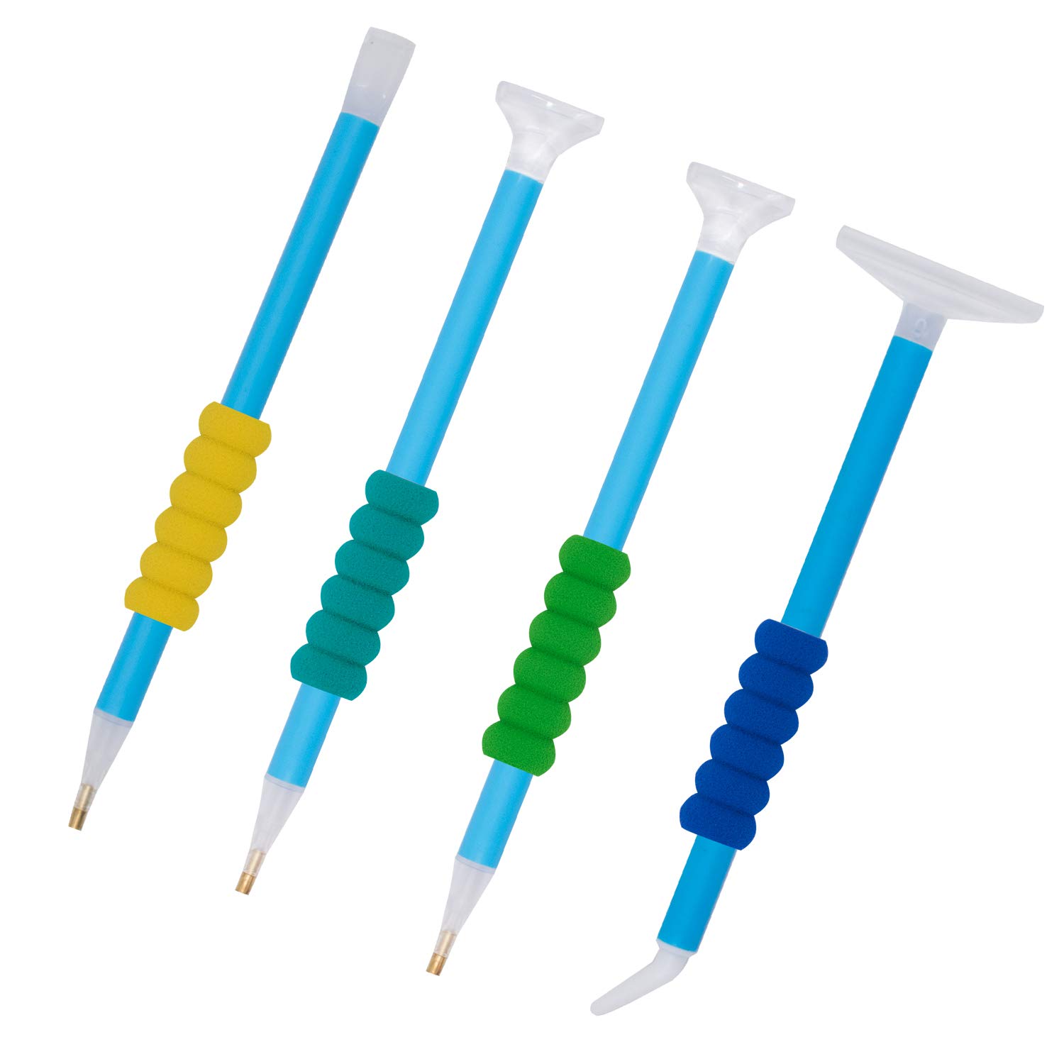 10 Impugnature Morbide In Schiuma Per Matite E Penne, Multicolori, Ergonomiche Per Scrivere E Disegnare - Adatte A Bambini E Adulti - 2