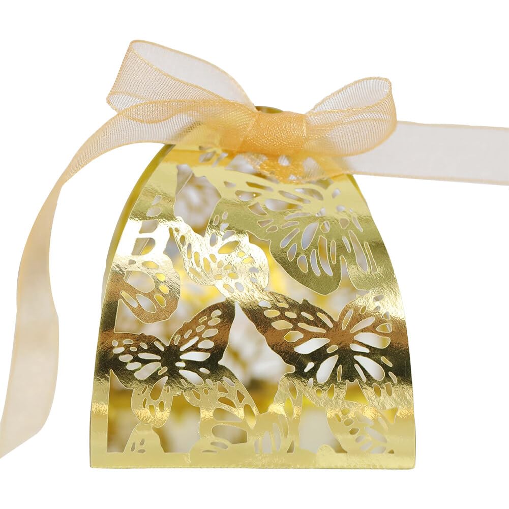 12 pezzi Scatole di caramelle a farfalla Regali Scatole di carta da imballaggio Decorazioni per feste di compleanno Ragazze Matrimonio Baby Shower Bomboniere per ospi  15