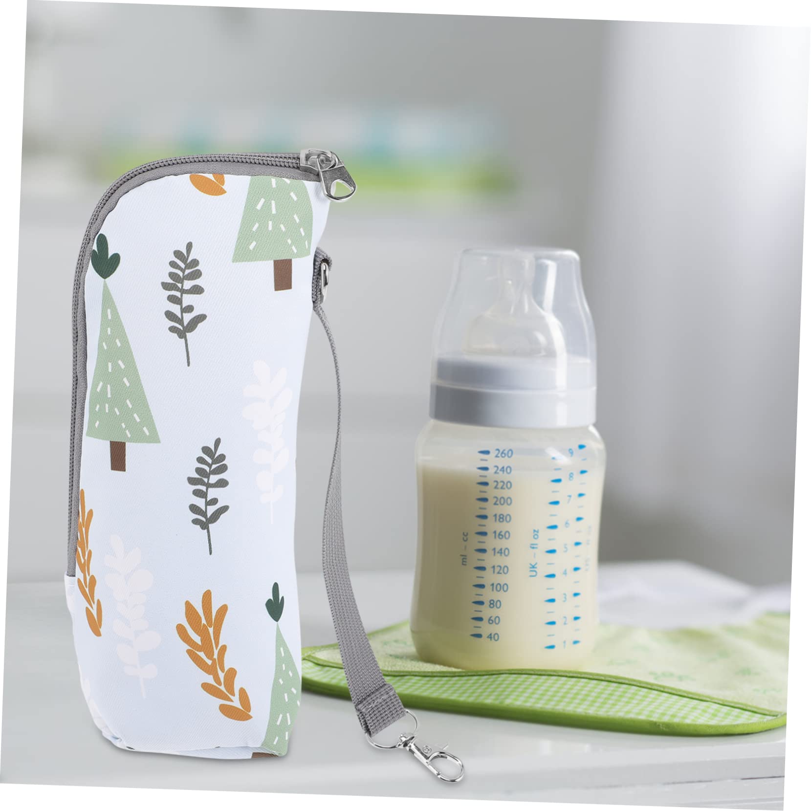 5pezzi Borsa Termica Per Biberon Portatile Custodia Isolante Per Latte Accessorio Da Viaggio Per Manico Mantiene Temperatura Calda e Fredda Perfetta Per Escursioni e Shopping
