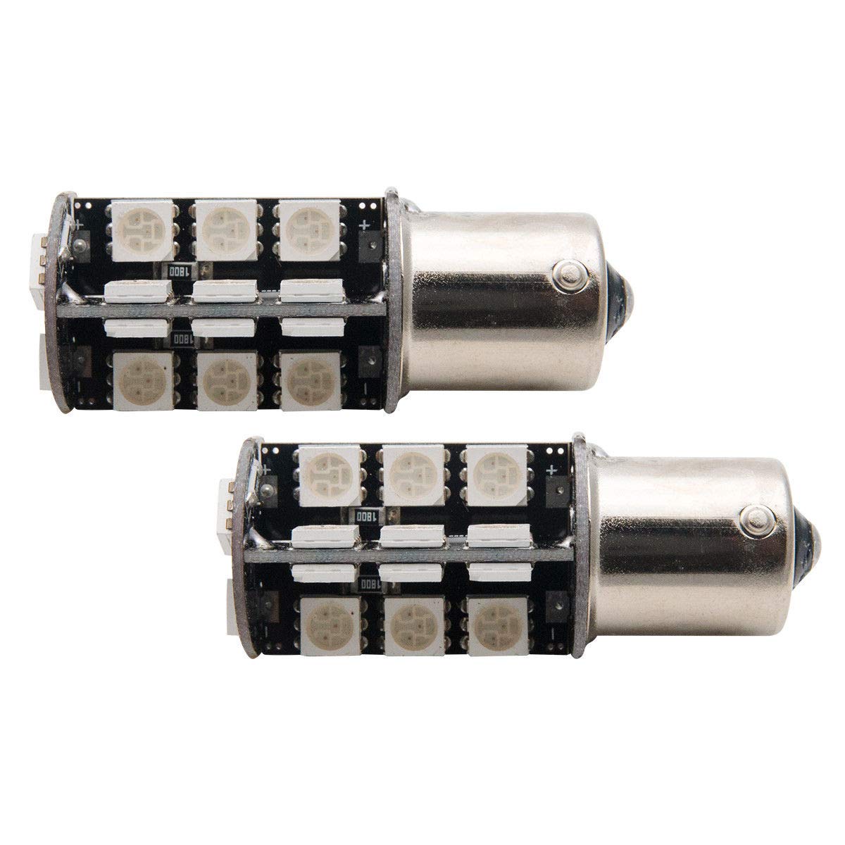 2 Bombillas LED 1156 BA15S P21W Para Coche – Luz De Freno O Marcha Atrás Superbrillante 6000K Blanca, Canbus Sin Errores, 12V (Paquete De 2)