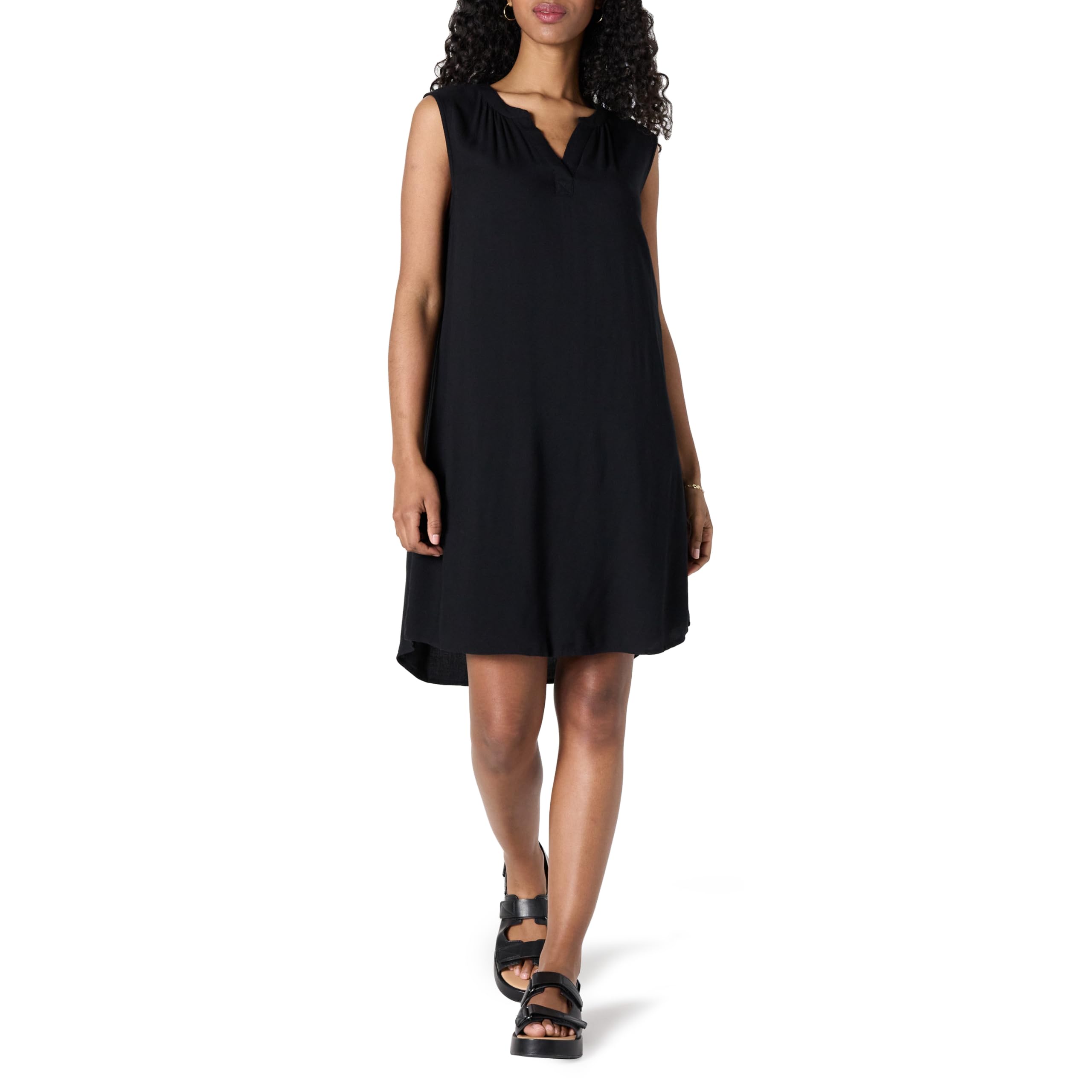 Amazon Essentials Women's Sleeveless Woven Shift Dress