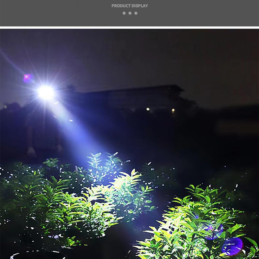 YZYOE Lampe De Poche Portable Rechargeable Super Lumineuse, 1500 Lumens, Triple Cœur, Mini Lampe De Poche Tactique Extérieure, Aimant De Queue Avec