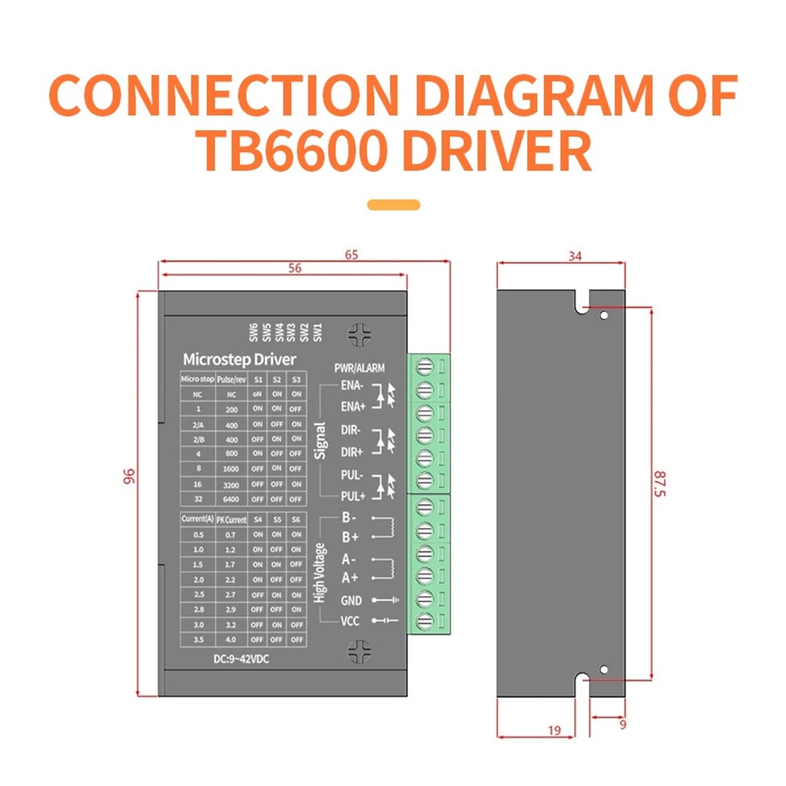 57 Stepper Motor Set 57BYGH112 Torque 3.6N.M Length 112MM+TB6600 Driver 4.0A
