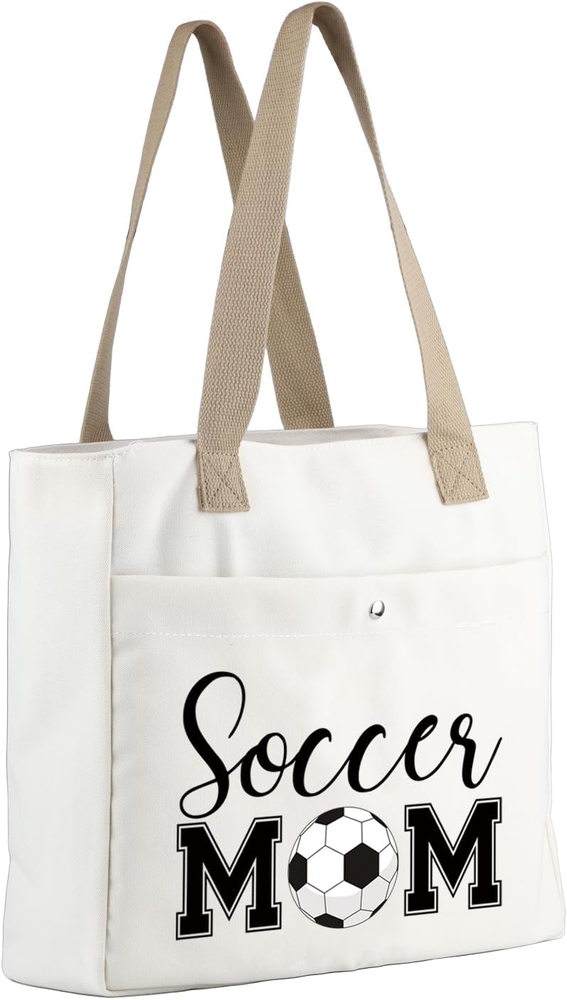 MBMSO Soccer Mom Tote Bag Soccer Mom Gift for Soccer
