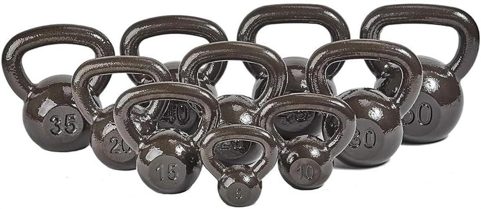 Odważnik z litego żeliwa, czarny zintegrowany Kettlebell, używany do treningu siłowego i fizycznego, fitness i treningu przekrojowego (rozmiar: 4 KG)