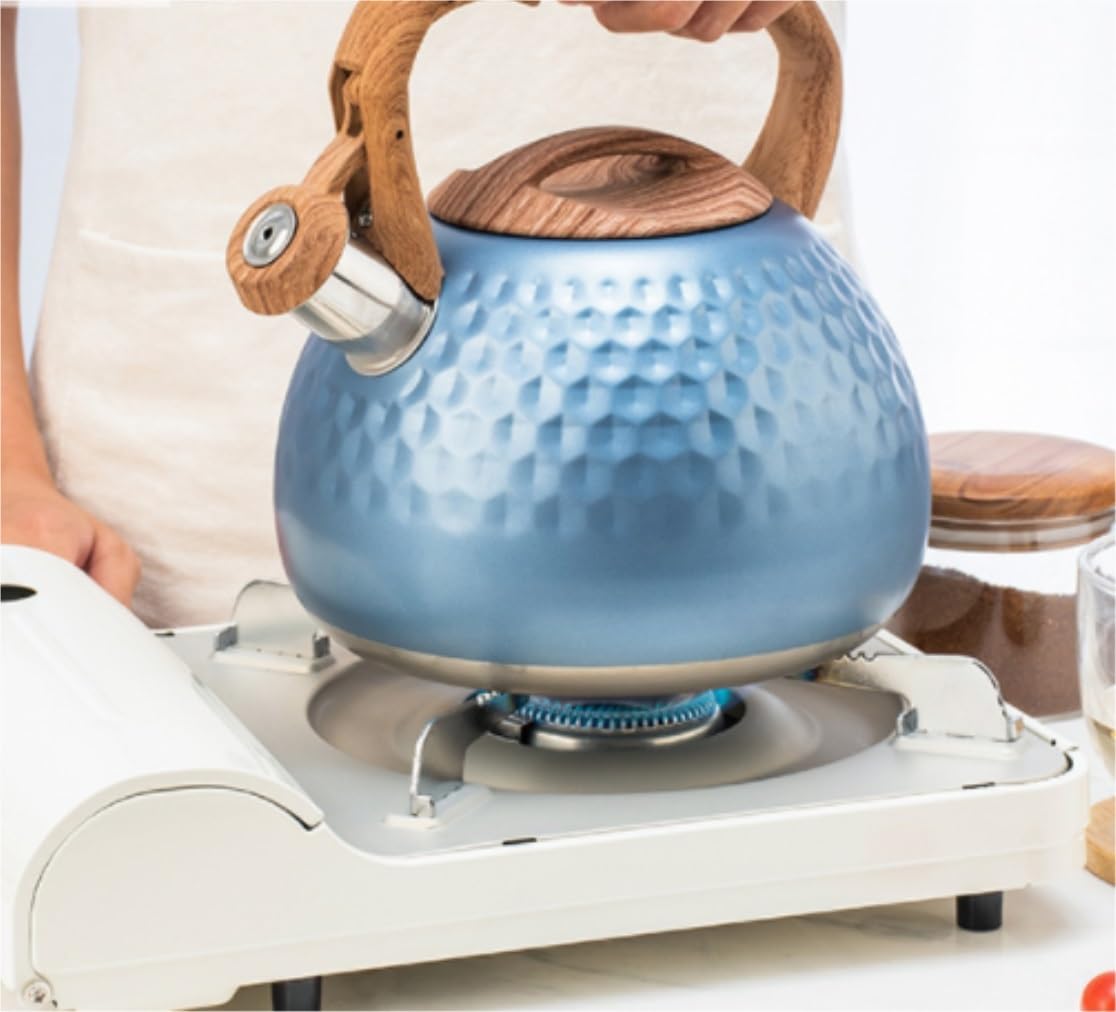 Czajnik z Gwizdkiem Dzbanek Do Herbaty Ze Stali Nierdzewnej Z Gwizdkiem Na Płytę Kuchenną, Z Wylewką Ułatwiającą Nalewanie I Ergonomicznym Uchwytem Gwizdanie Czajnik Czajnik Kuchenek