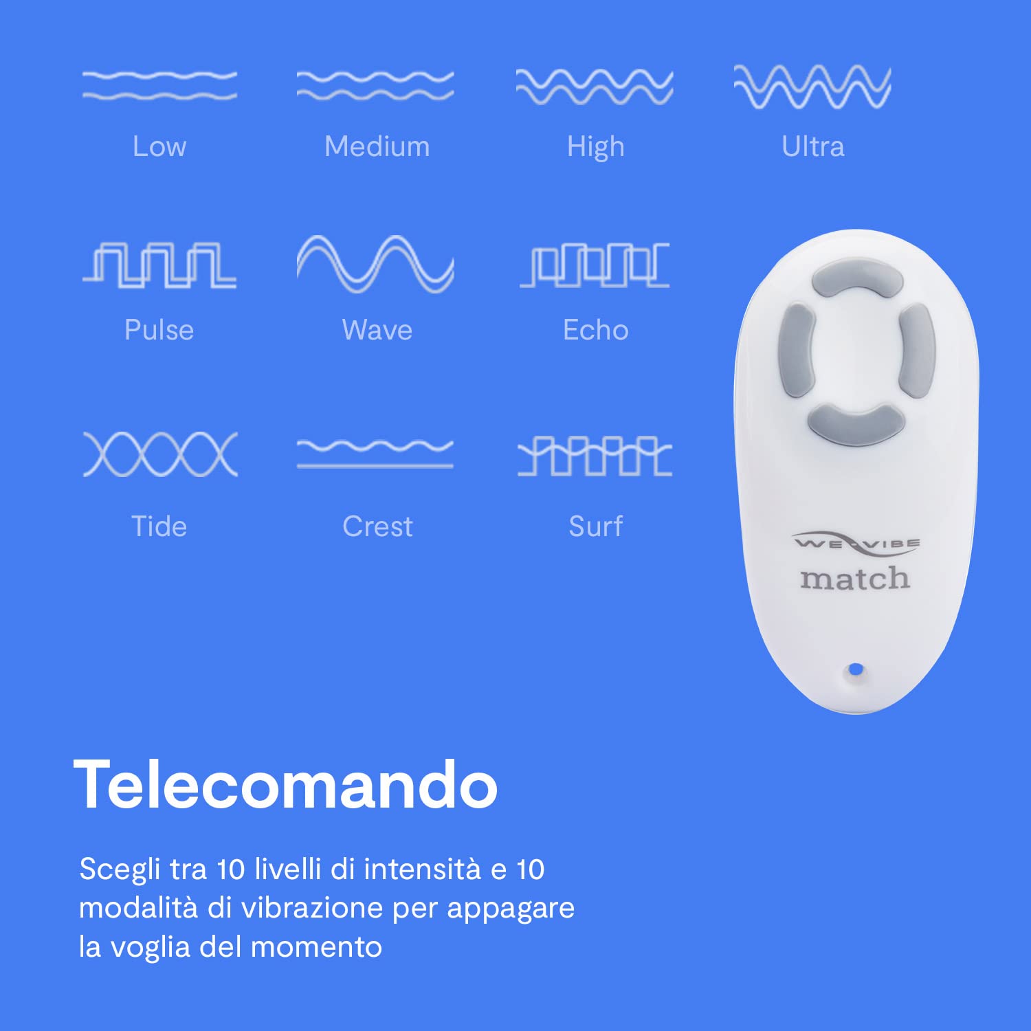We-Vibe Match Vibratore di Coppia - Sex Toys per Uomo Donna Coppie - Punto G e stimolazione clitoridea - con Telecomando -Impermeabile - Giochi sesso per adulti coppie lui lei