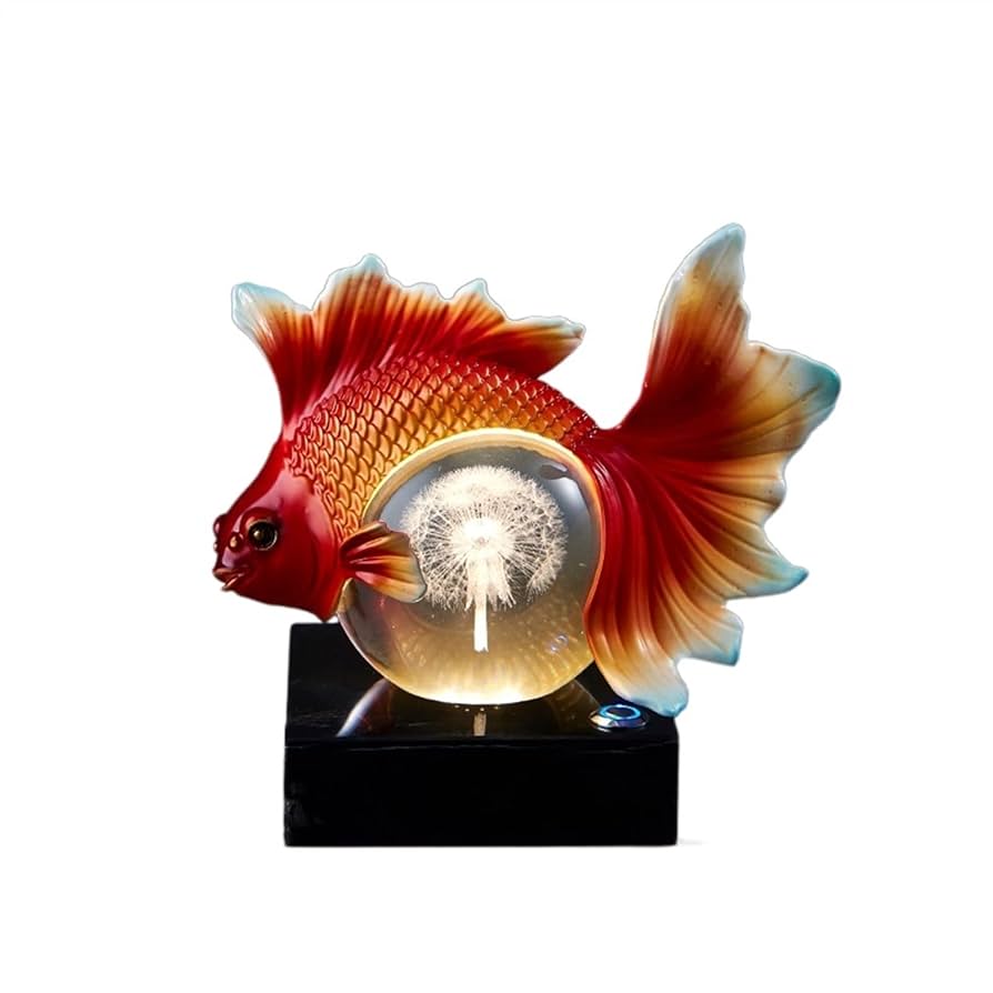 金魚　水晶　彫り 0_d93b9d08d1313bb559b531f4fda7