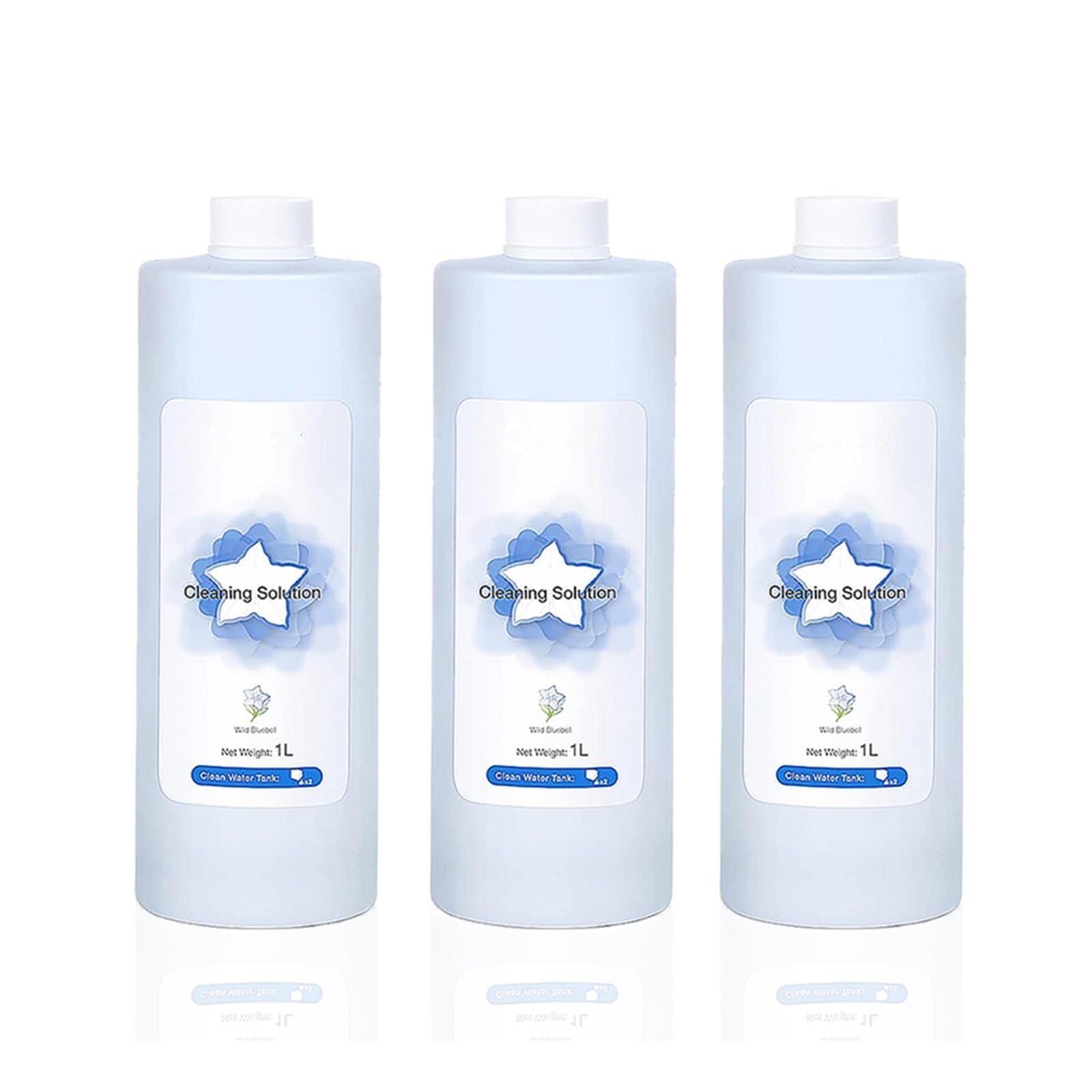 Wgdbcn 3Pcs Multi-Surface Floor Cleaning Solution Compatible With Ecovacs, Cleaning Liquid Compatible With Deebot T30s Combo / T30s / X2 Combo/ X2 Omni/ T20 Omni / X1 Omni / X1 Turbo / N9＋/T10 Omni, 1L(3Pcs)