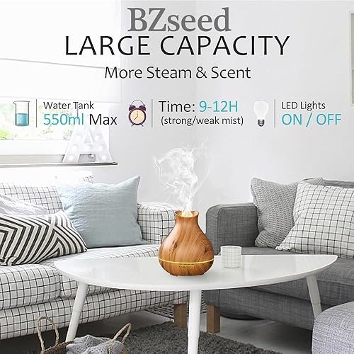 Miniatura 6 de Difusor de aceite esencial de aromaterapia de 186fl oz 12 horas de alta salida de niebla para habitación grande hogar apagado automático sin agua 7