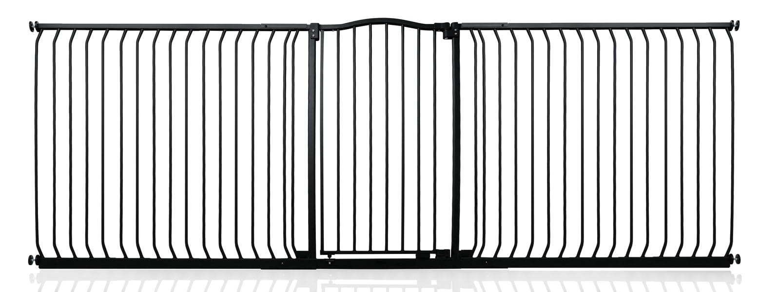 Safetots Extra Tall Curved Top Safety Gate, 116cm - 125cm, Matt Black, Extra Tall 100cm in Height, Pressure Fit Stair Gate, Baby Gate for Doors Hallways and Spaces, Safety Barrier, Easy Installation — view 70