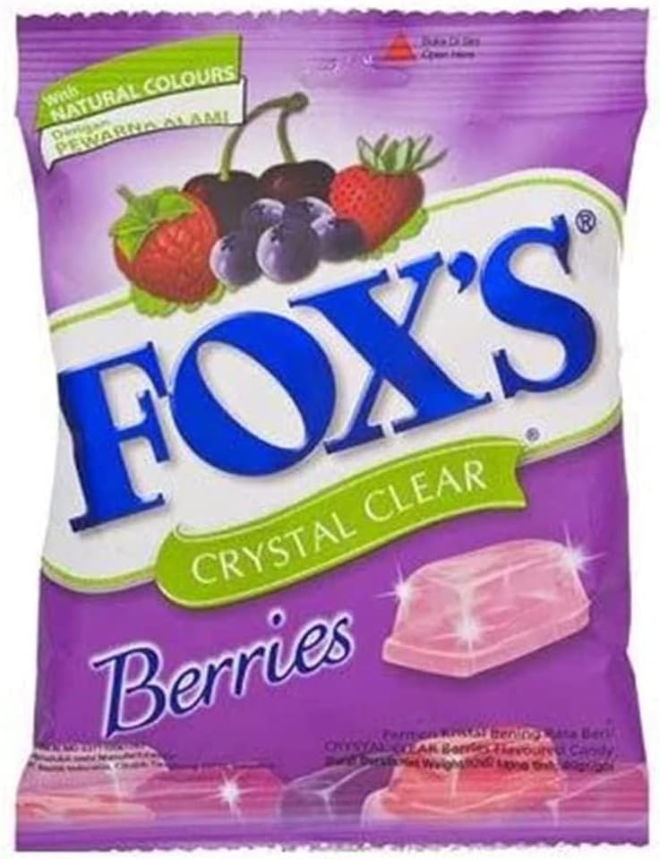 Fox's Crystal Clear Berries Candy, 3.17 oz ℮ 90 g