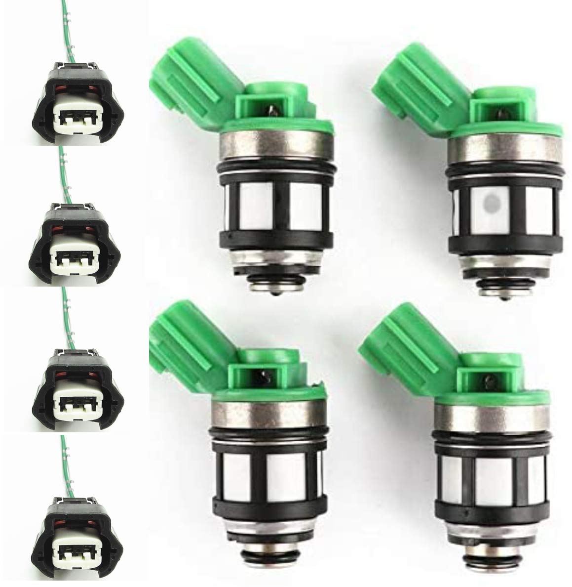 ナビゲーター Amazon.com: QAZWS 4pcs Fuel Injector JS4D-2 16600-1S700 +