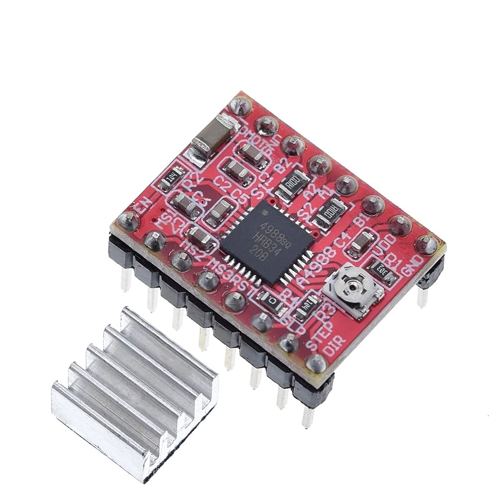 xcluma CNC 3D Printer Parts Accessory Reprap pololu A4988 Stepper Motor Driver Module with Heatsink for ramps 1.4 (B097Q3QTH2) Amazon Price History, Amazon Price Tracker