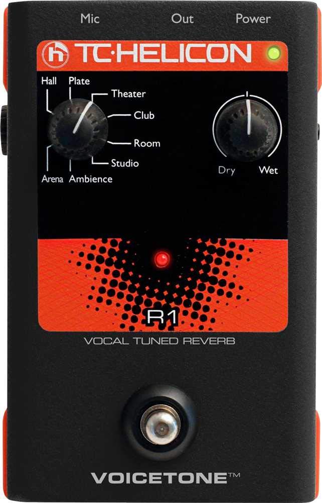 TC HELICON VOICETONE R1（ボーカル用リバーブ） TC-Helicon VoiceTone Single R1 Vocal Tuned Reverb : Amazon.in