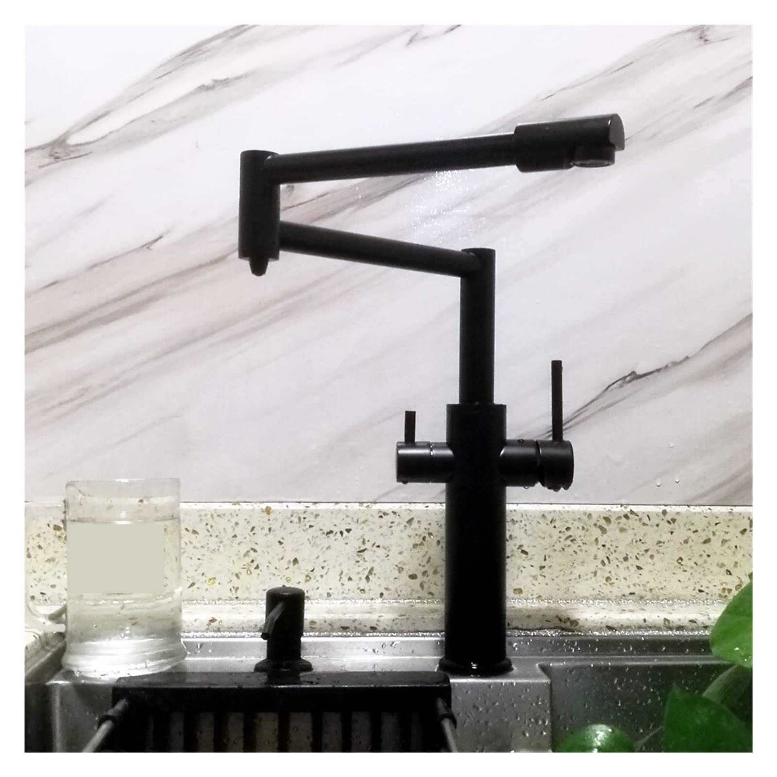 Buy UQTE Pot Filler Faucet Wall Matte Black Pot Filler With Purified