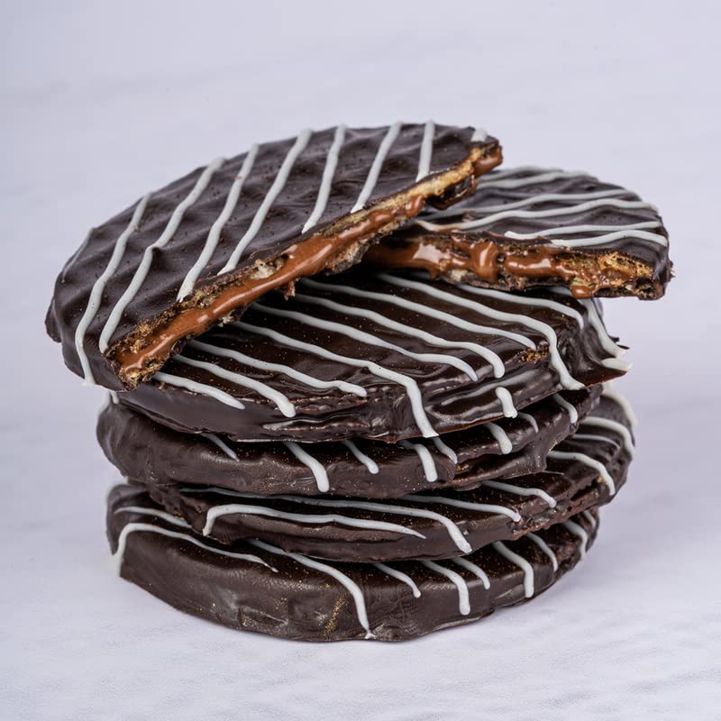 Image of NOVANOVA Dark Waffle Chocolates - Vegetarian, 100% Eggless | No Added Preservatives I Smooth And Creamy Dark Chocolate I Freshly Made - Box Of 20, 400 Gm