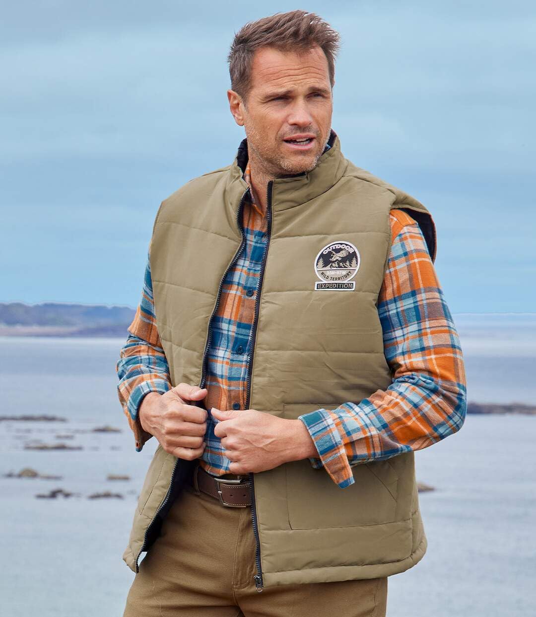ATLAS FOR MEN - Doudoune Sans Manches Homme -Matelassée et Résistante à l'Eau - Confort et Chaleur - Disponible en Grande Taille du M au 5XL