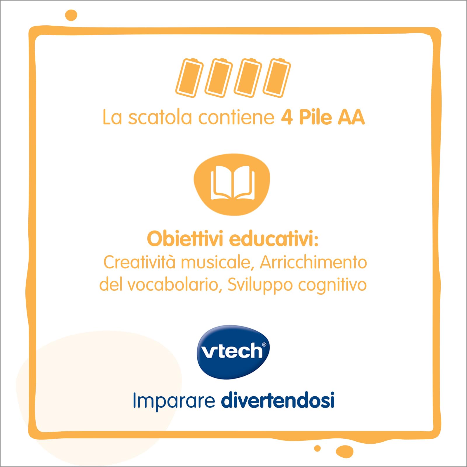 VTech Music Kid Lettore MP3 Bambini 40 Brani Originali Zecchino d'Oro Bluetooth Walkman Italiano