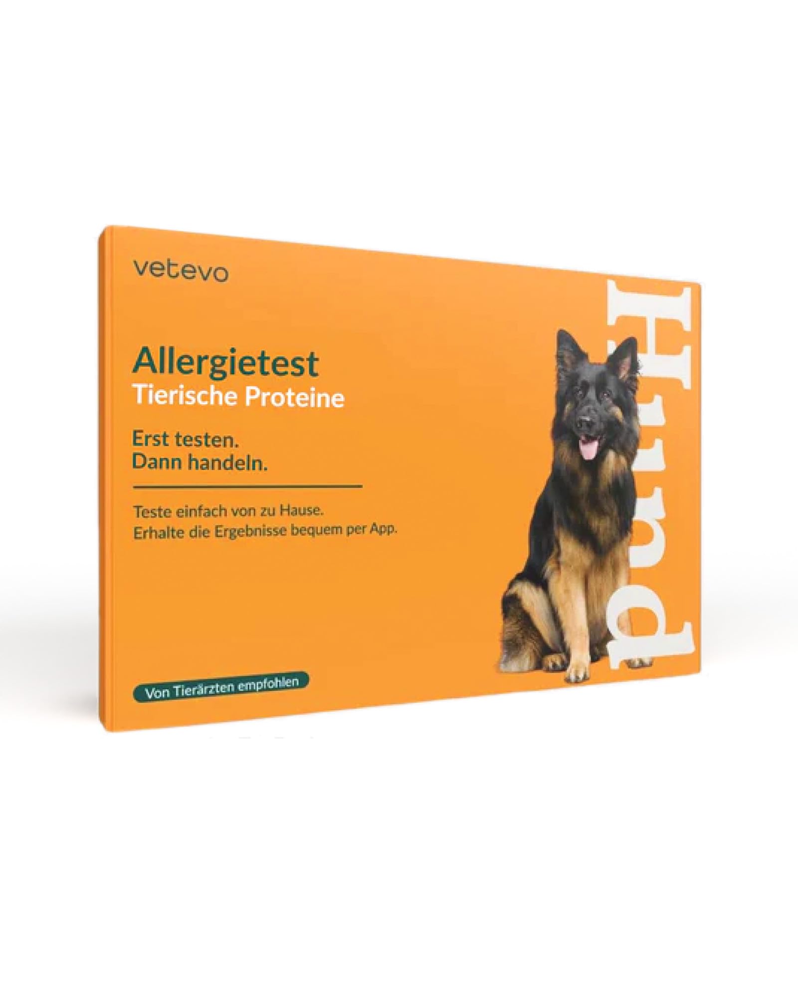 vetevo Allergietest Hund - Tierische Proteine - 80 Fisch- & Fleischsorten | Umfasst auch Eier & Milchprodukte, Speichel- & Fellprobe von zu Hause, bei Juckreiz & Pfotenlecken