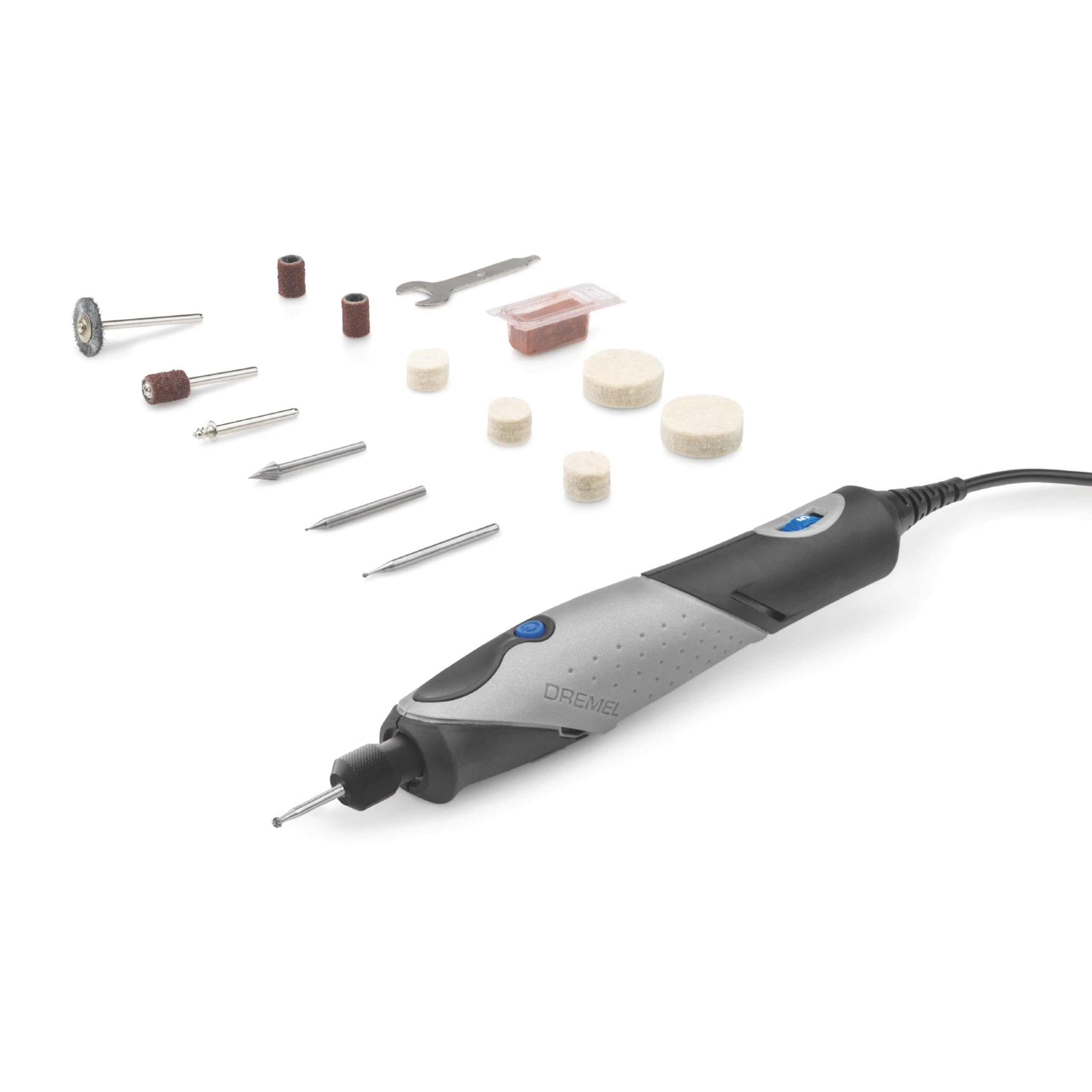 Dremel 2050 Stylo+ Electric Engraver, Versatile Craft Engraving Tool Kit with 15 Accessories and Multi Chuck to Engrave, Sand, Clean and Polish - Type C Plug