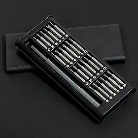 Kit de chave de fenda magnética multifuncional 24pcs com ferramentas de alça removíveis para impressora 3D Celular Smartphone Console de jogos Tablet PC Móveis Reparação de bicicletas ao ar l