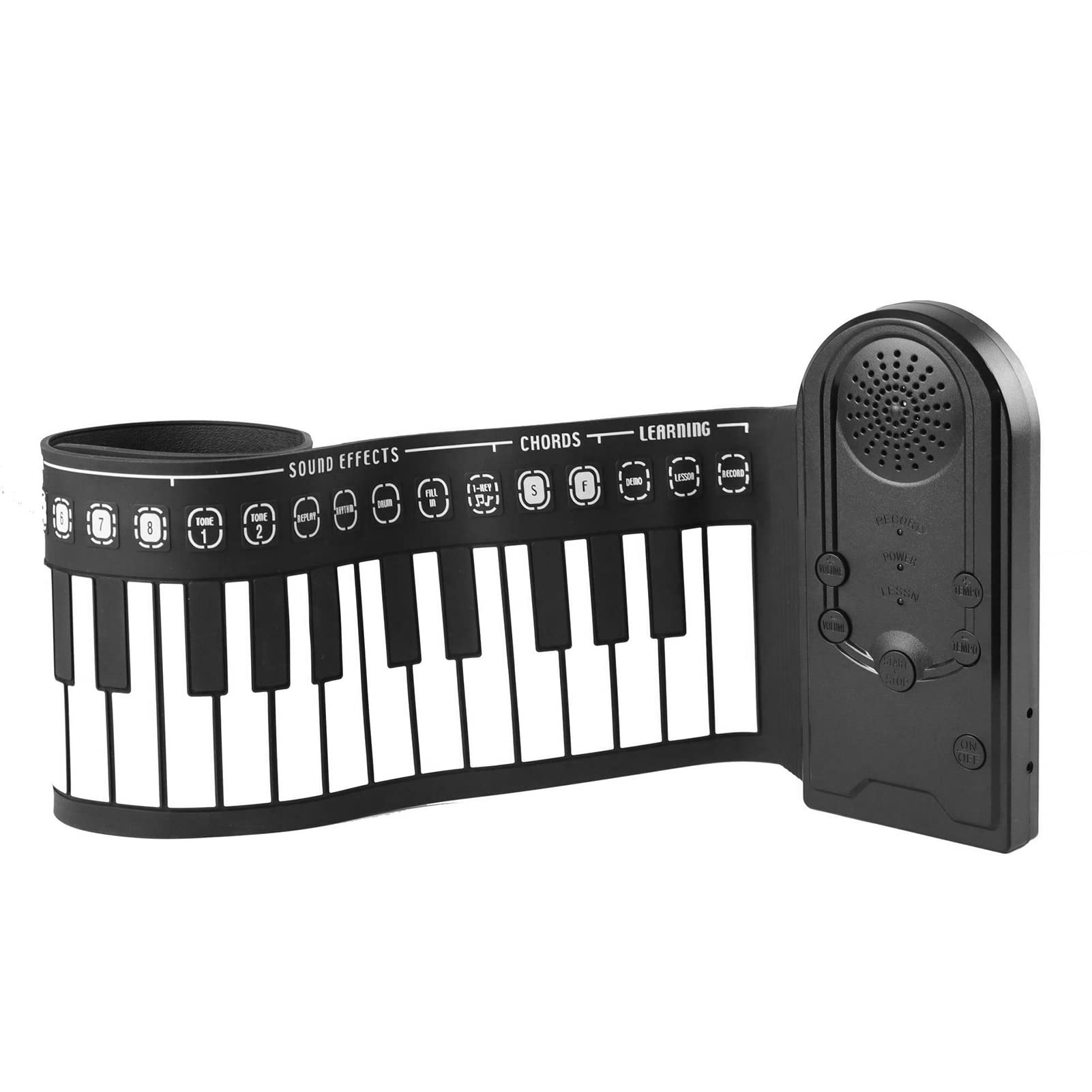 山野楽器 HAND ROLL PIANO Funga 49キー Roll Up Piano,49 Keys Electric Piano Keyboard,Portable