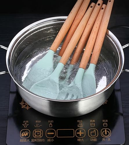 Miniatura 6 de Herramientas de cocina Utensilios de cocina de silicona Juegos de 12 piezas Espátula antiadherente Herramientas de cocina Juego de espátula de