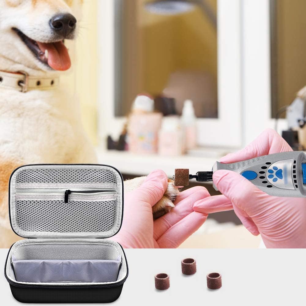 Storage & Protective Case Compatible with Dremel 7300-PT 4.8V Cordless Rotary Tool Dog Nail Grinder, Pet Nail Grooming Trimmer Bag Box with Accessories Mesh Pocket.(Case Only)