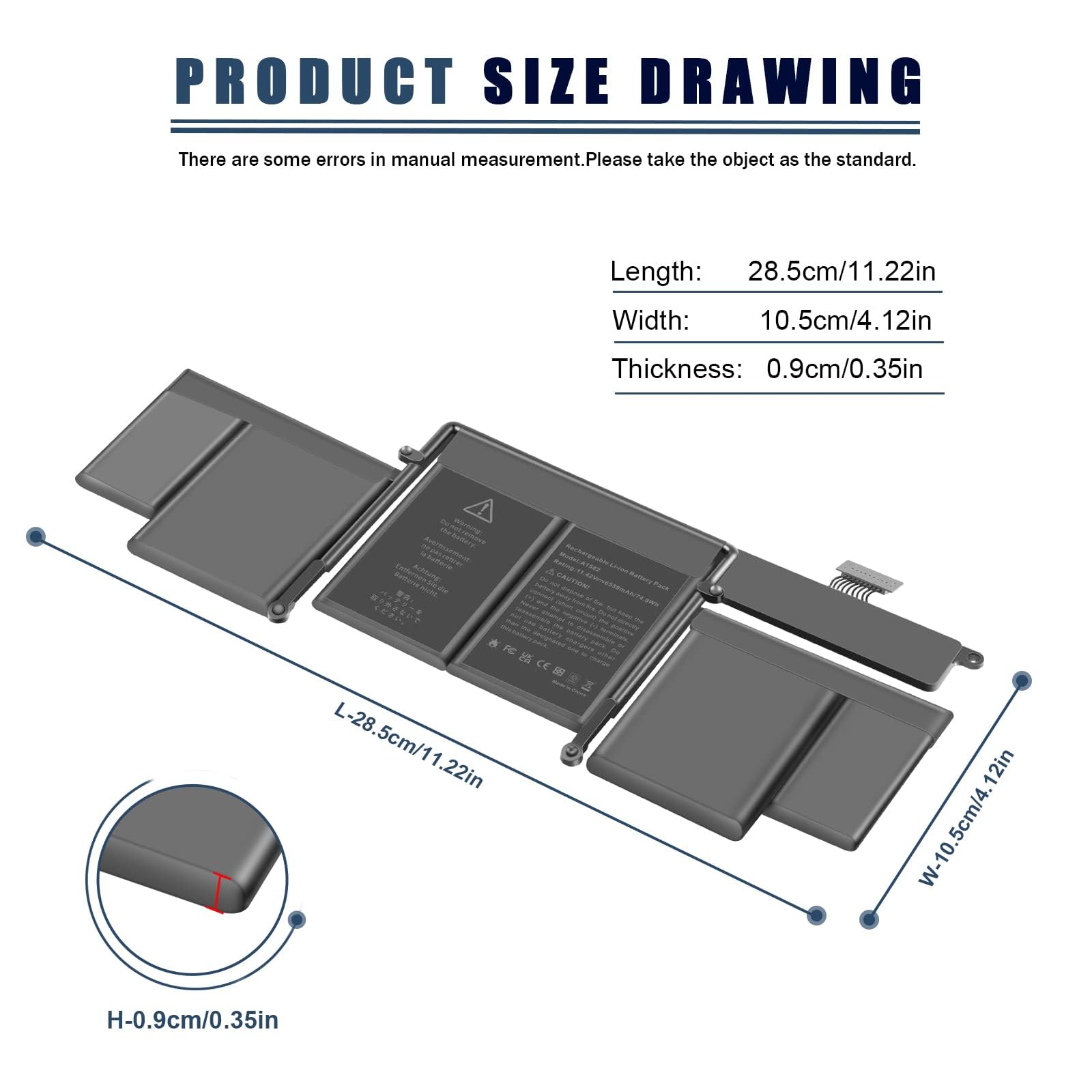 Amazon.com: ASUNCELL A1502 A1582 Laptop Battery for MacBook Pro 13