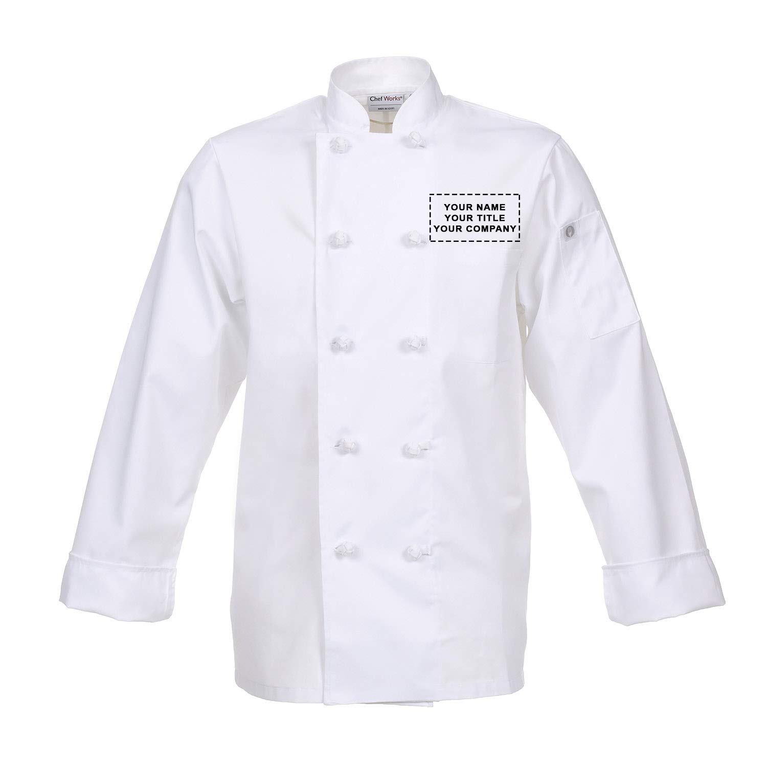 Chef Works Customized Mens Bordeaux Chef Coat