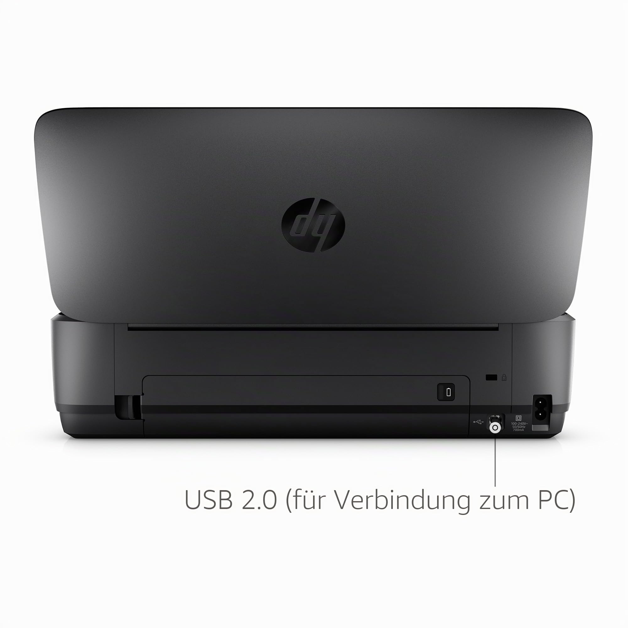 HP Officejet 250 Mobile Aio Tintenstrahldrucker A4 WiFi schwarz – Multifunktionsgerät Tintenstrahldrucker Thermo, 600 x 600 DPI, 600 x 600 DPI, A4, 216 x 356 mm, Farbe