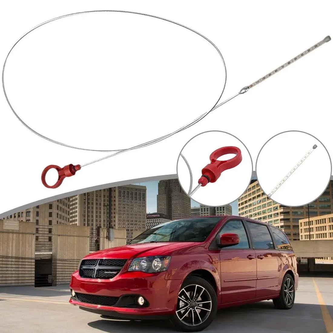 Wskaźnik Poziomu Oleju Skrzyni Biegów 917-327 Auto Automatyczna skrzynia biegów poziom płynów Dipstick Tool Uniwersalny Compatible for Dodge Chrysler 42RLE NAG1 62TE 9336A 8863B