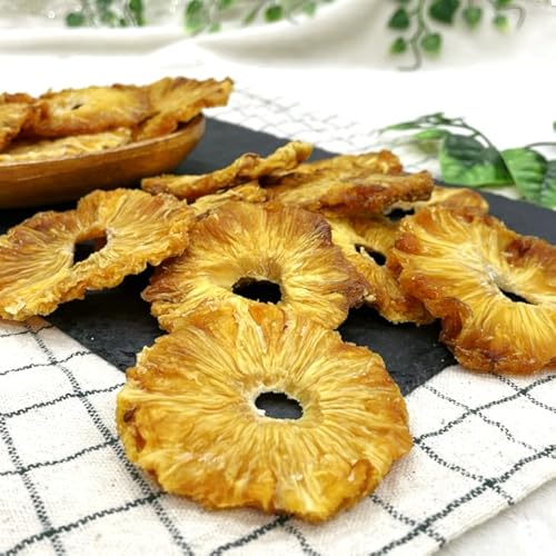 GLOBAL GARDEN ガーナ産 ドライパインリング 2kg(500g×4袋) 保存料無添加 砂糖不使用 パイナップル ドライフルーツ チャック付き保存袋