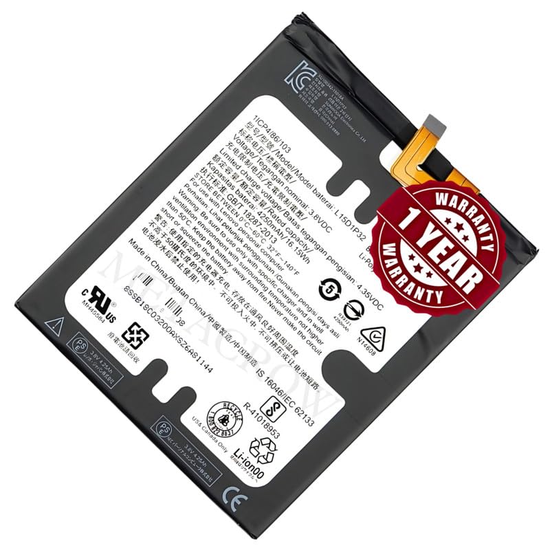 Image of Original L15D1P32 Battery Compatible with Lenovo Phab (PB1-750M, PB1-750P) | Tab3 8 Plus (TB-8703F, TB-8703X) - (4250mAh) - 1 Year Warranty BC45