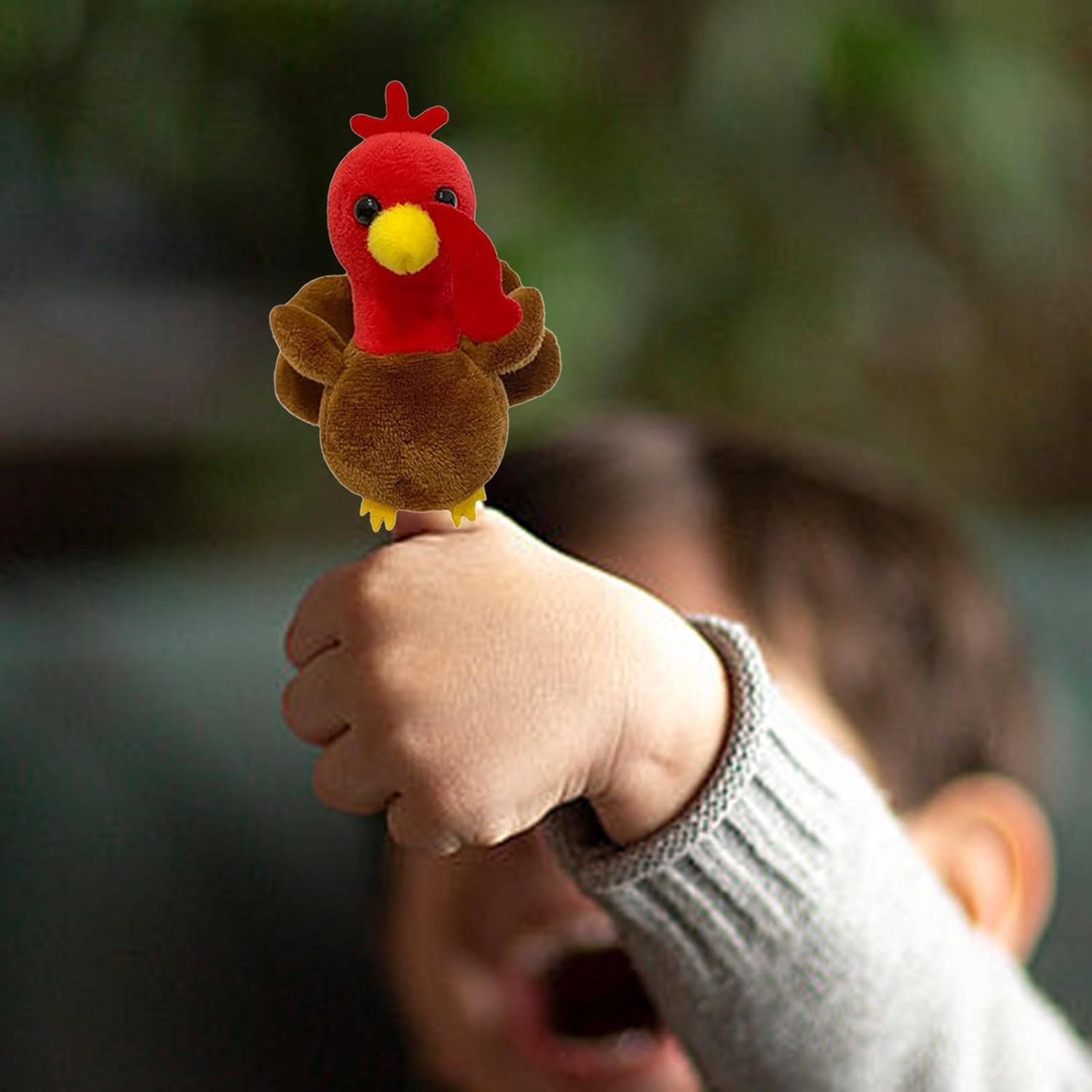 Storytelling Finger Puppet Farm Turkey Toy Children Hand Puppet Gloves Party Activity Parent-child Stage Performance Props