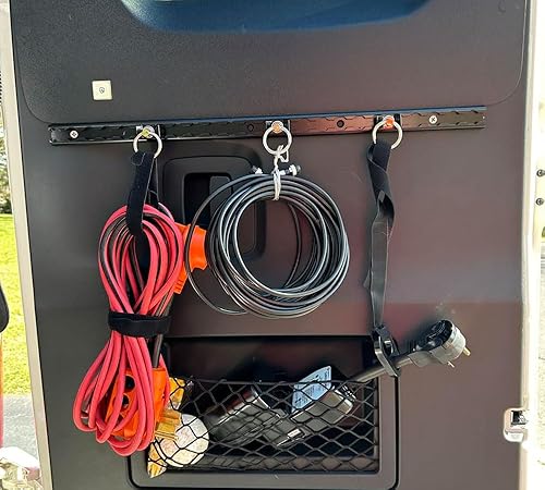 Miniatura 7 de Aluminio resistente de 4 pies con revestimiento de polvo negro 4 y perno con anillo recubierto de polvo negro 16 sistema de amarre para remolques