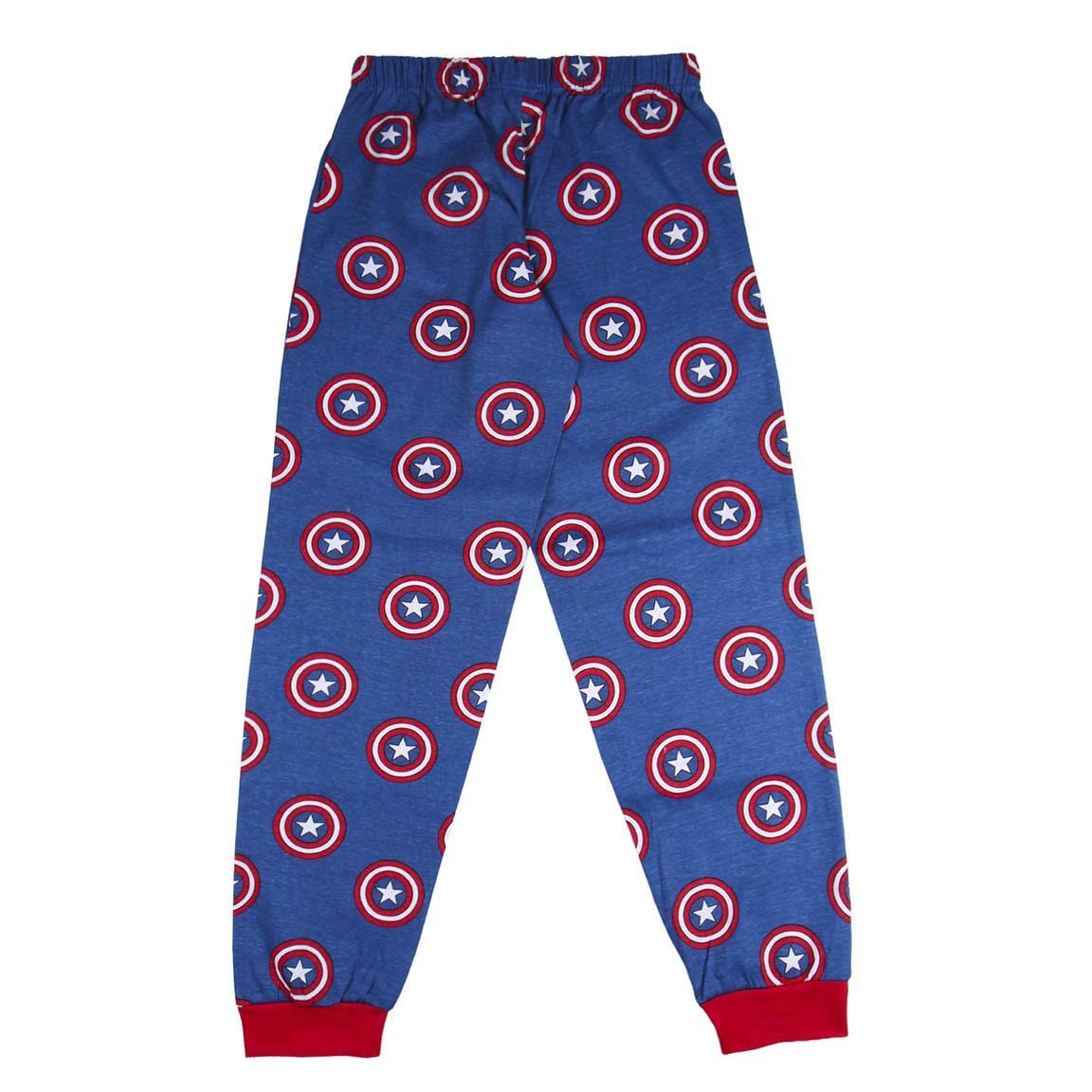 PIJAMAS Y BATAS PIJAMA LARGO AVENGERS CAPITAN AMERICA ROJO
