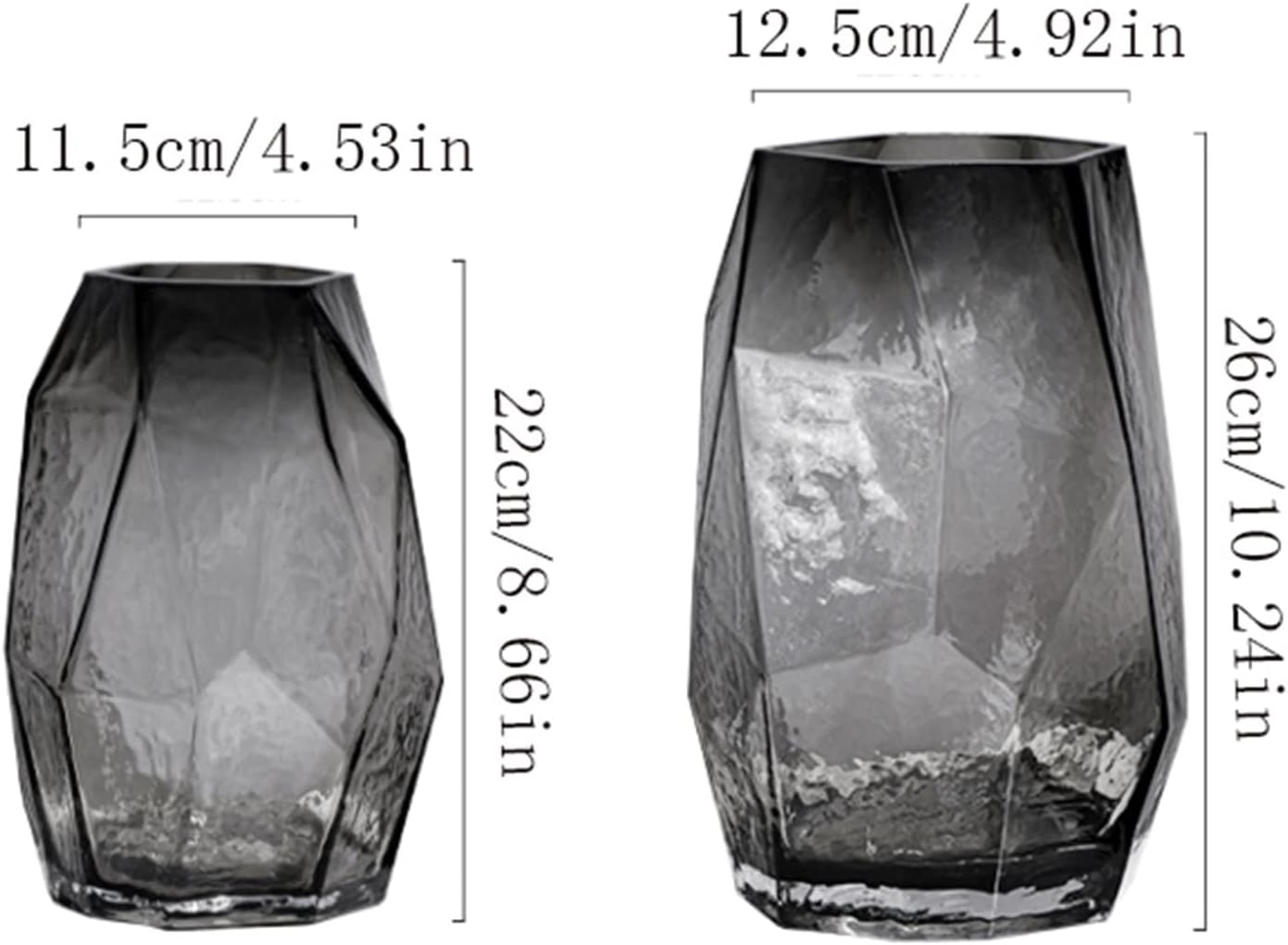 Vase Simple Vase Geometry Glass Vase Bedroom Living Room Corridor Tea Table Decorations Flowers Water Culture Dry Flowers Flower Arrangement Decoration Suitable for dining and living room home decorat