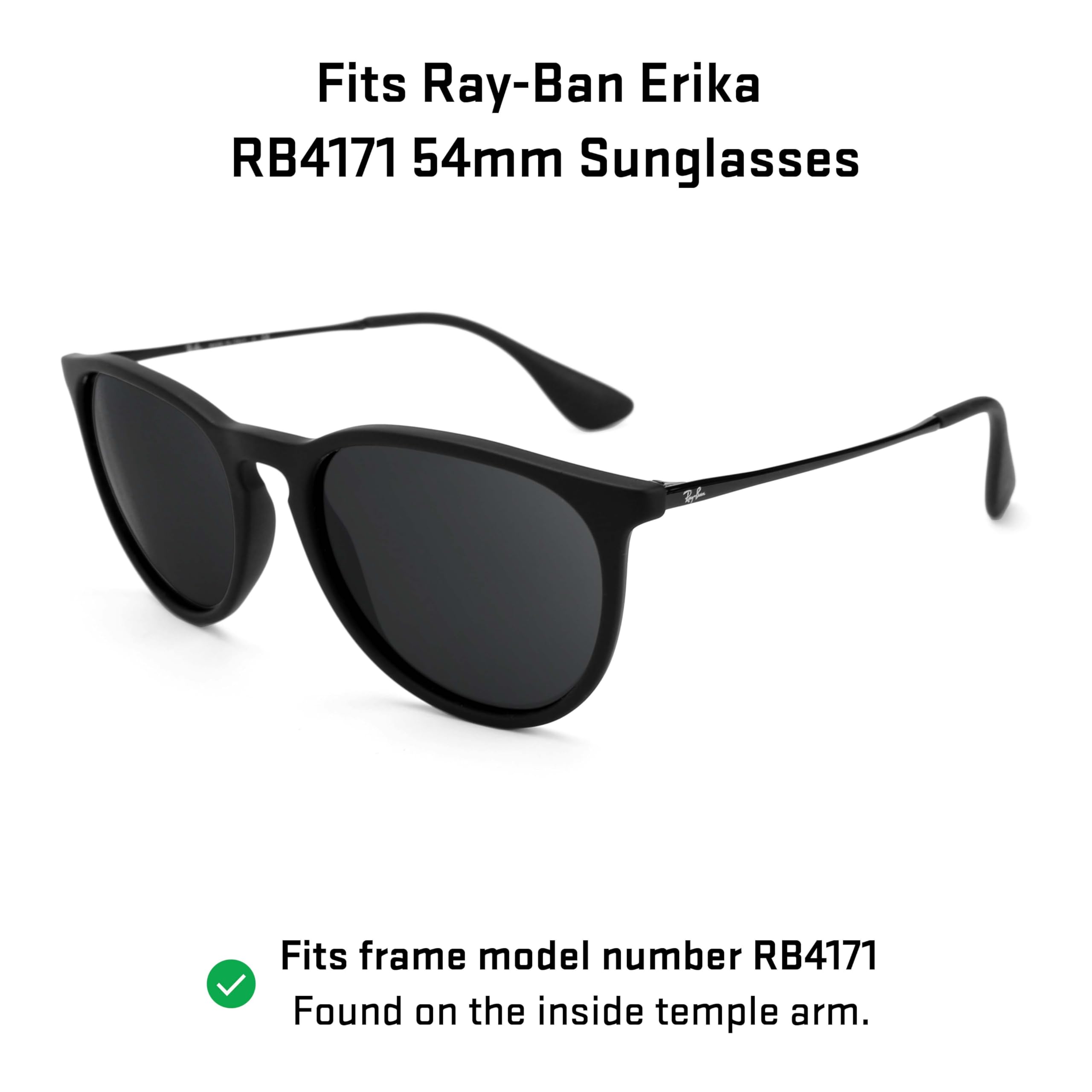 Revant Replacement Lenses for Ray-Ban Erika RB4171 54mm sunglasses, UV Protection, Anti-Scratch and Impact Resistant, Polarized Flash Bronze Mirrored