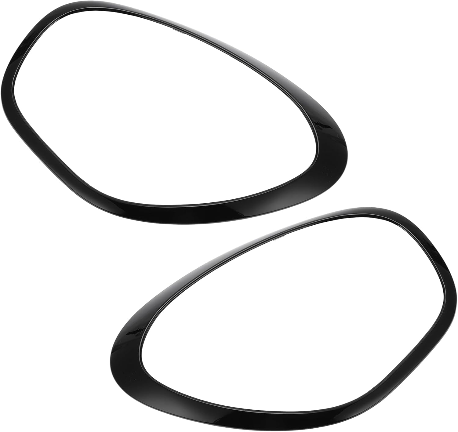 Headlight Trim Bezel for Mini Cooper Countryman 2011-2016 No.51139801573/51139801574 Front Left Right Headlamp Bezel Headlight Cover Decor Black 1 Pair