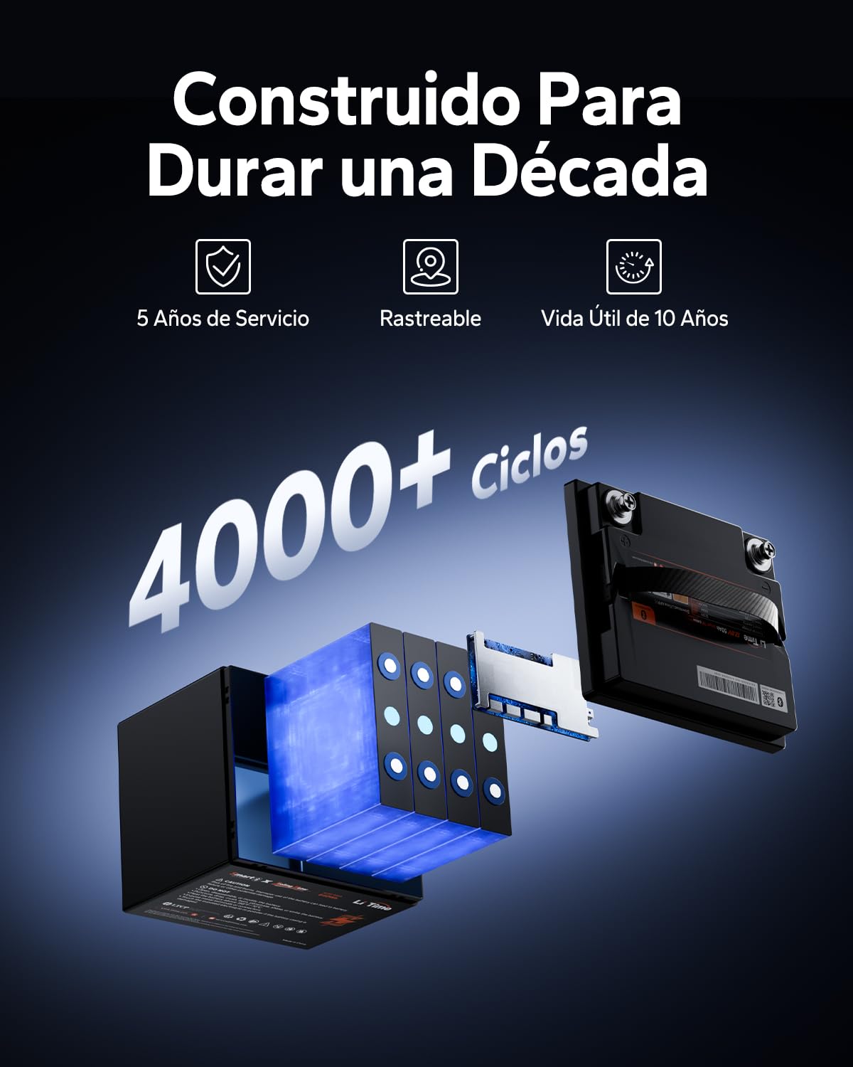 Litime Batería de Litio 12V 50Ah Bluetooth con Protección Baja Temperatura, Baterías LiFePO4 12V 50Ah con 50A BMS, Max 15000+ Ciclos, para Motores Trolling, Barca, Sondas Pesca, Autocaravana, Camper